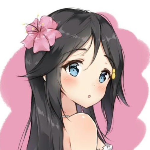 Anime black hair blue eyes