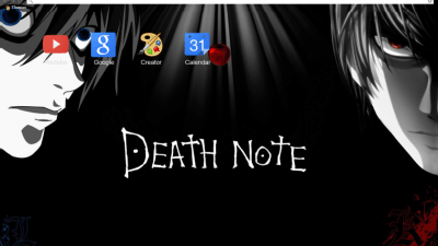 1680x1050 death note deathnote light l anime Chrome Themes - ThemeBeta