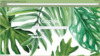 palm leaves Chrome ThemeBeta