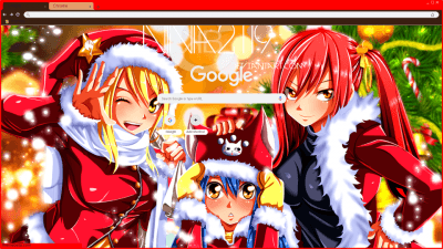 anime # navidad #red #kawaii Chrome Themes - ThemeBeta