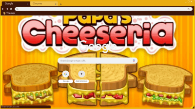 Papa's Hot Doggeria Drinks and Popcorns Chrome Theme - ThemeBeta