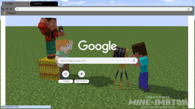 Minecraft Google Chrome Theme