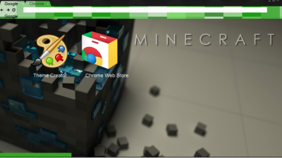 Minecraft Google Theme