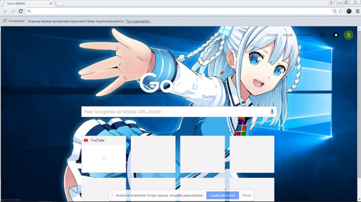 anime windows 10 theme Chrome Theme - ThemeBeta