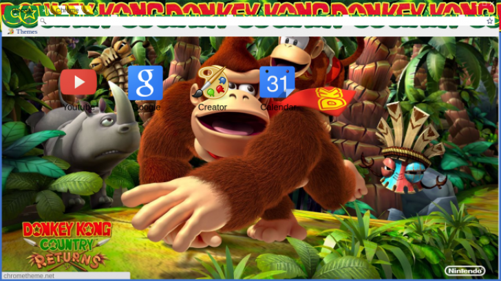 Donkey Kong Country Chrome Theme - ThemeBeta