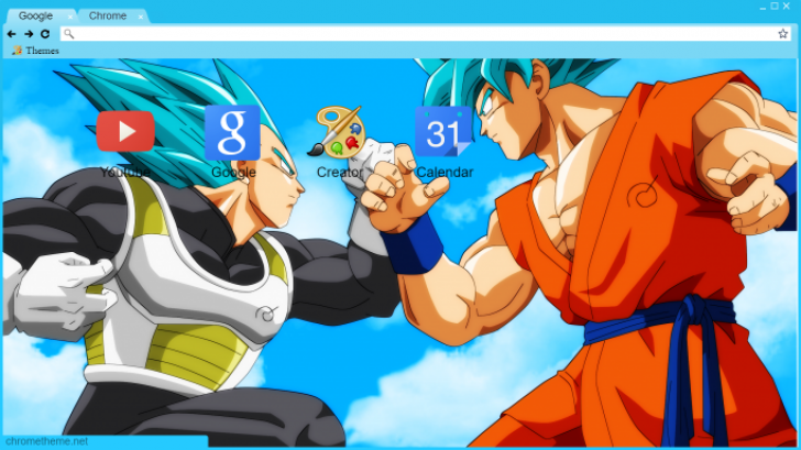 Goku Vs Vegeta Dragon Ball Super Chrome Theme Themebeta