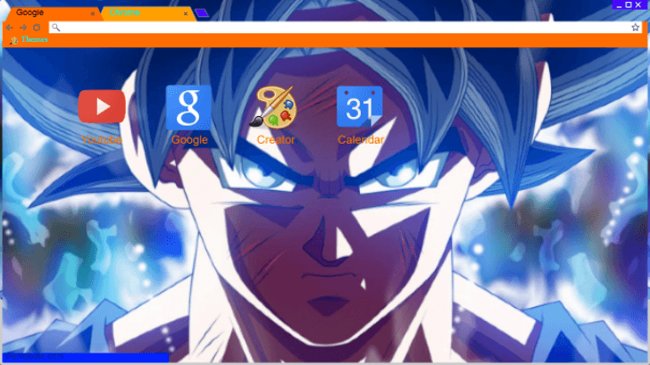 Goku Ultra Instinto Perfecto Chrome Theme - ThemeBeta