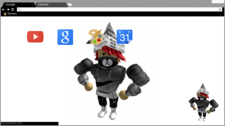 My Roblox Character Chrome Theme Themebeta