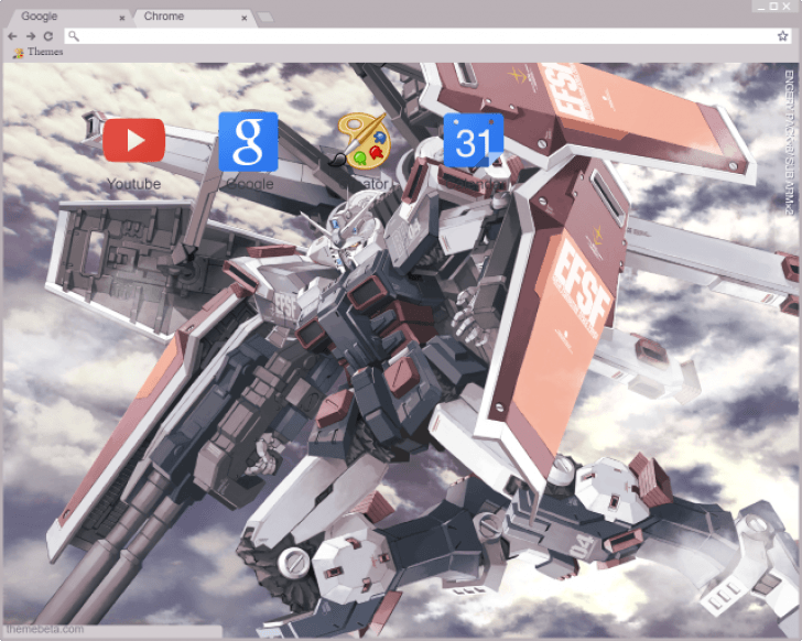 Fa 78 Full Armor Gundam Thunderbolt Ver Chrome Theme Themebeta