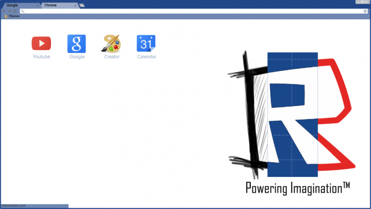 Roblox Powering Imagination Theme Chrome Theme Themebeta