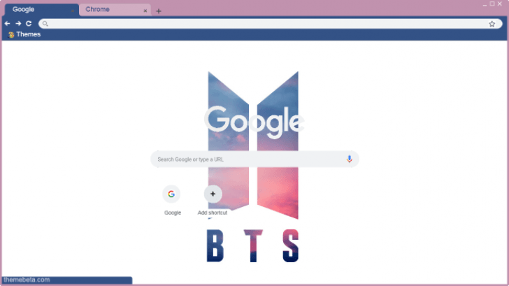 BTS logo wallpaper Chrome Theme - ThemeBeta