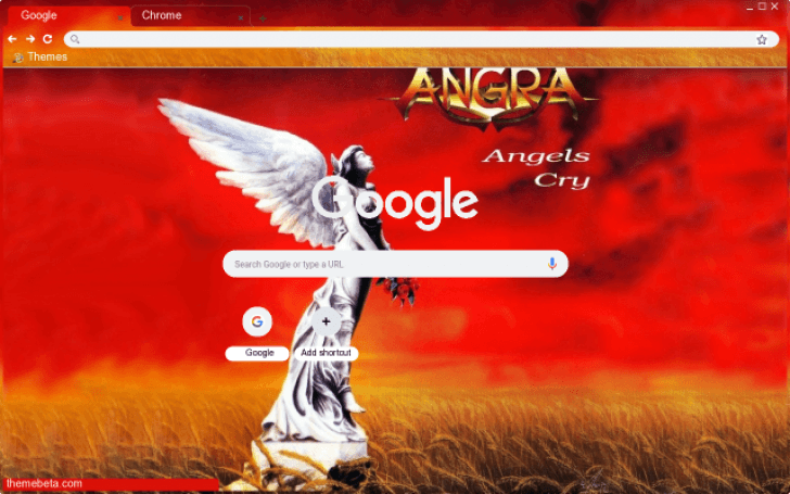 Angra Angels Cry Chrome Theme - ThemeBeta