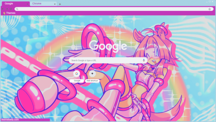 Y2k Anime Girl Chrome Theme - ThemeBeta