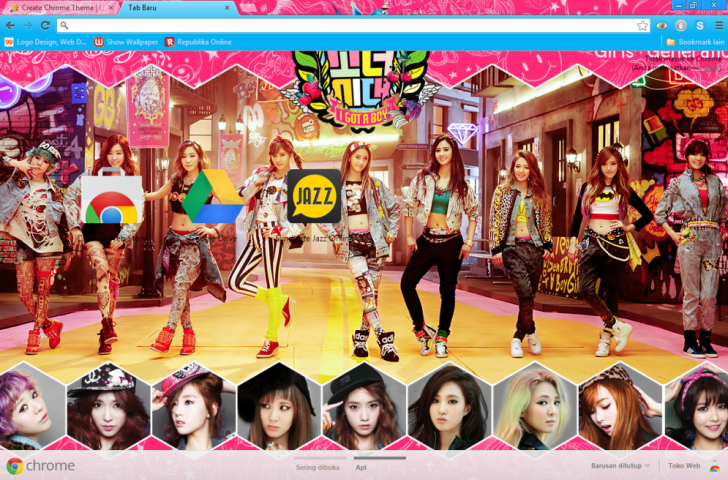 Girls Generation I Got A Boy Chrome Theme Themebeta
