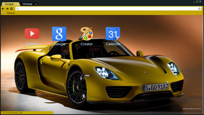 тема google chrome porsche